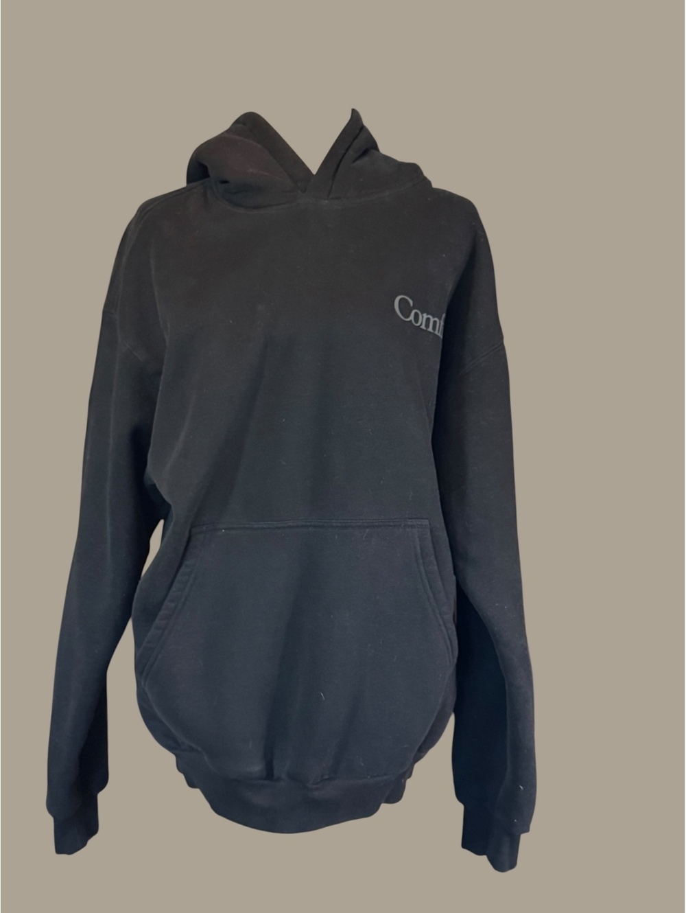 Comfrt Cozy Black Pullover Hoodie Medium